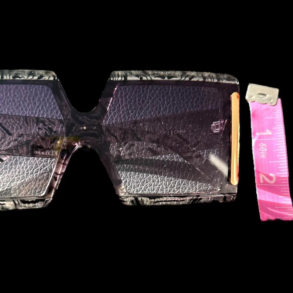 Black Statement Sunglasses - image 4